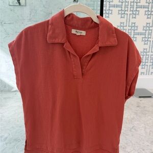 Madewell Coral Blouse